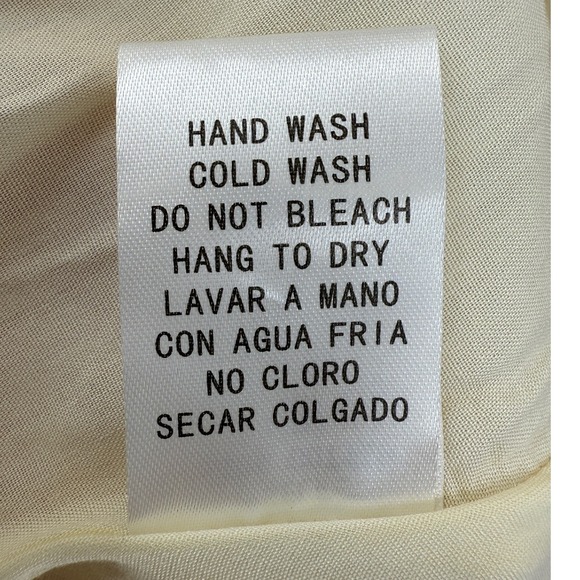 EB LUXE LA Beige Puff Sleeve Tiered Midi French‎ Girl Holiday Party Dress Size S - Picture 8 of 10